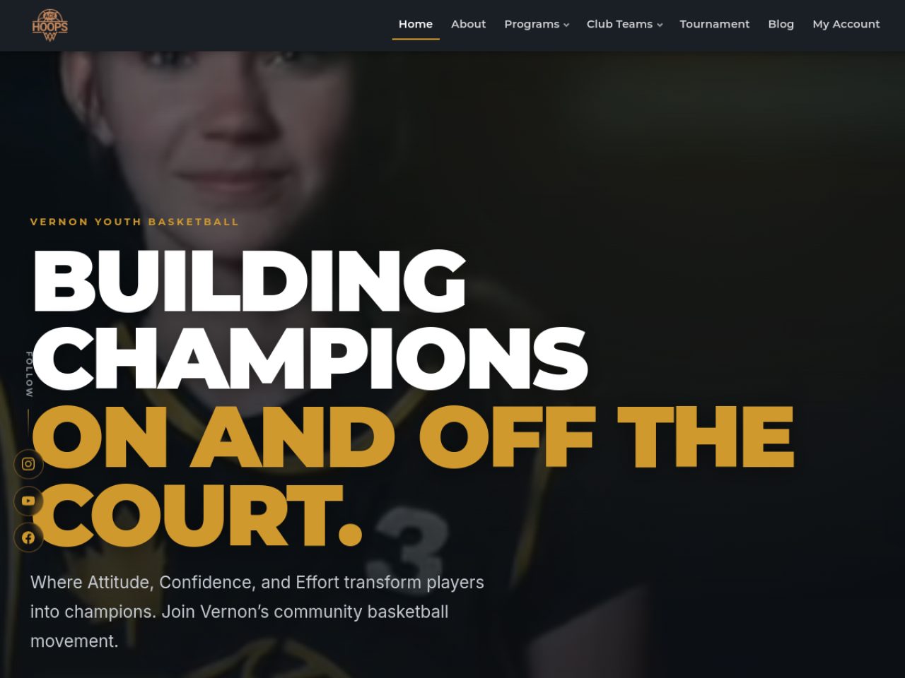 ACE Hoops website built by Reel Edge Media