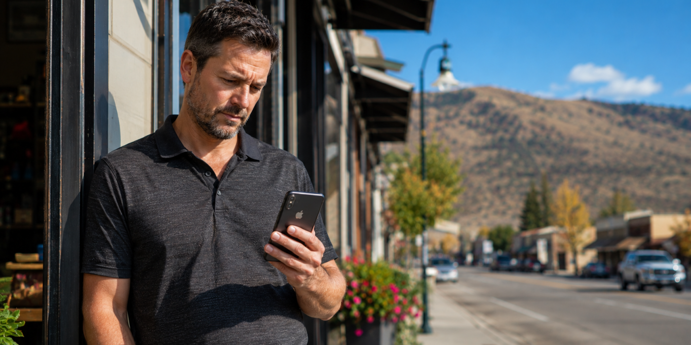Vernon BC small business owner checking why their business isn't showing up on Google